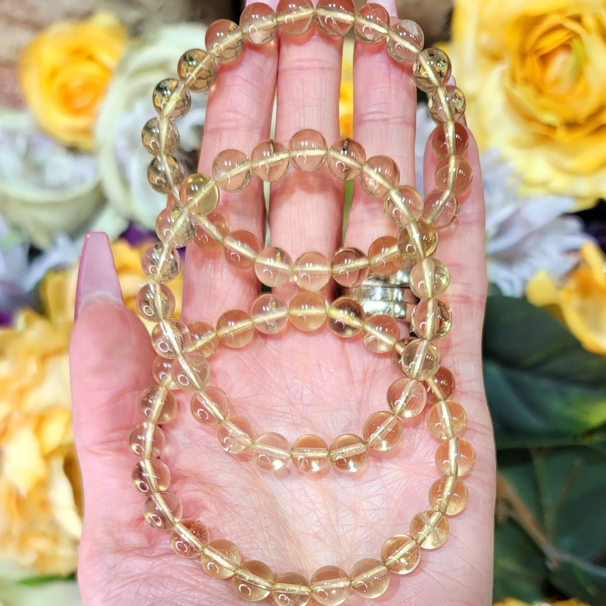 Lemon Quartz Bracelet for Happiness and Positive Outlook