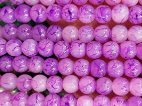 Light Pink Purple Circular Semi Precious Quartz Stones
