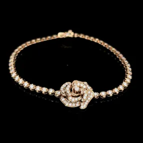 #LVNA2024 | Rose Floral Tennis Diamond Bracelet 14kt