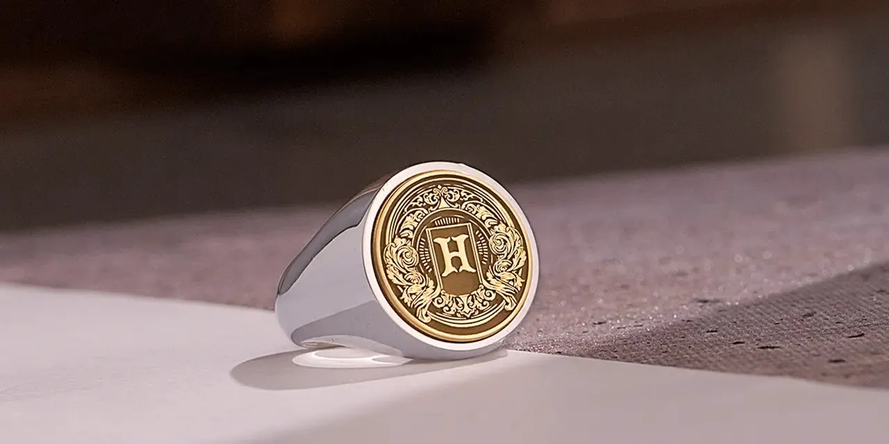 Mixed Metal Custom Signet Ring
