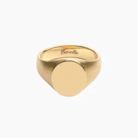 'No. 22' Solid Gold Signet Ring