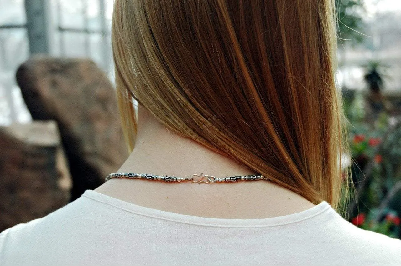 One of a Kind Sterling Silver and Turquoise Necklace