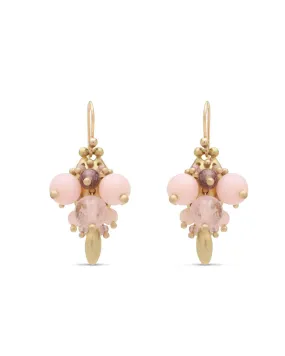 Opal Mix Bug Cluster Earrings