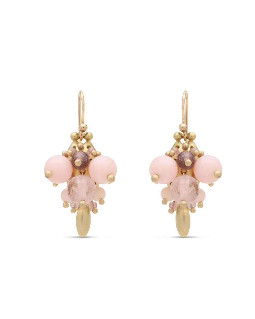 Opal Mix Bug Cluster Earrings