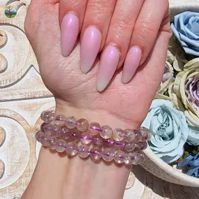 Pastel Garden Quartz Bracelet (High Quality) for Insight, Meditation & Shamanic Journey