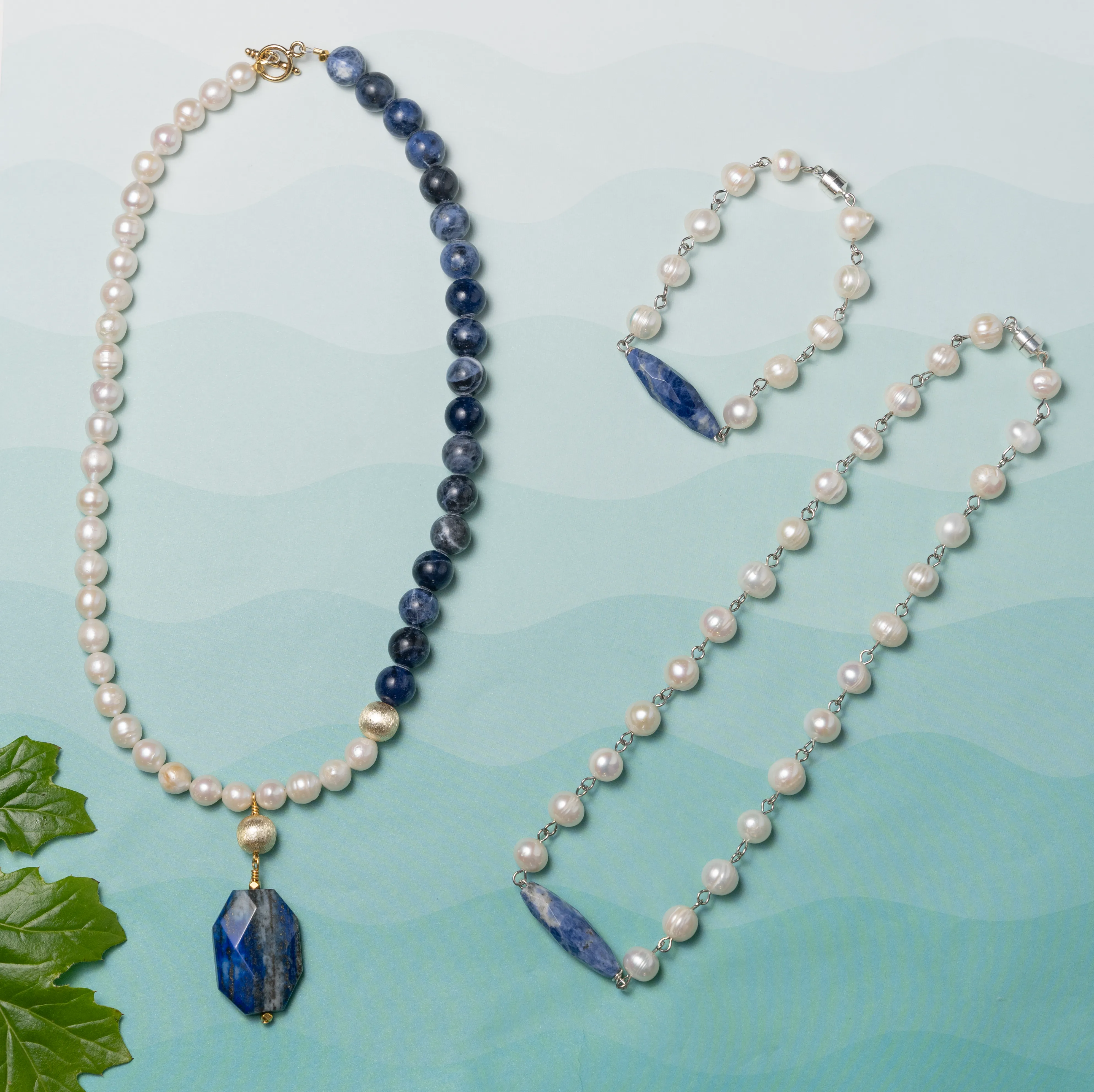 Pearl & Labradorite Choker