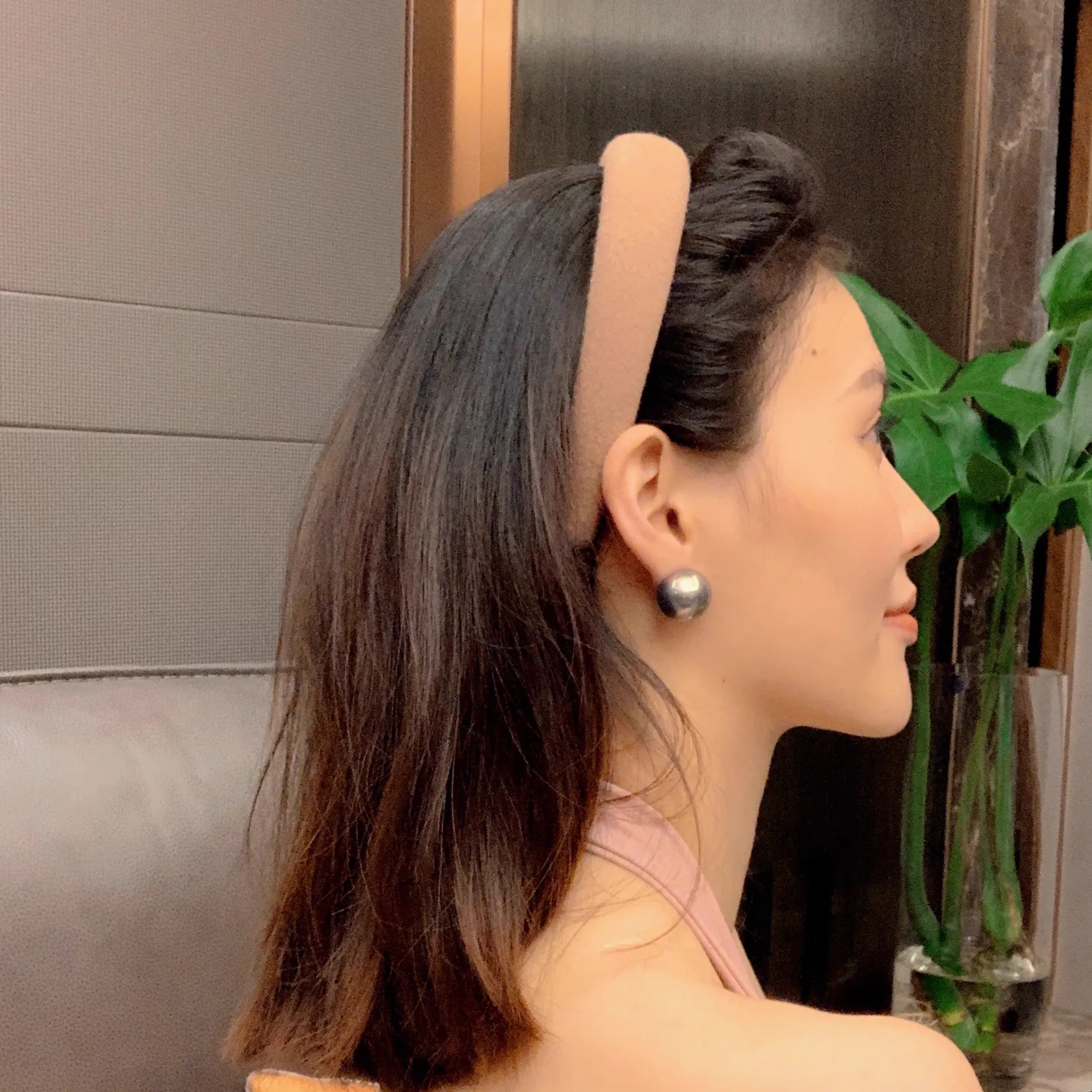 Pearl Studs Earrings Grey | Style No. 203