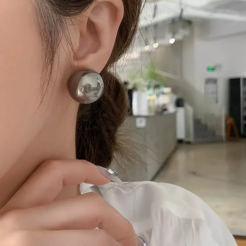 Pearl Studs Earrings Grey | Style No. 203