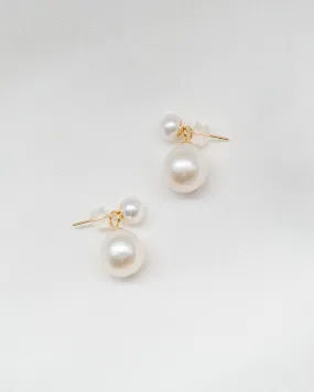 Pim Petite Pearl Earrings | Solid Gold