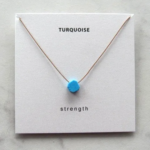 Raw Turquoise Necklace - Strength