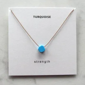 Raw Turquoise Necklace - Strength