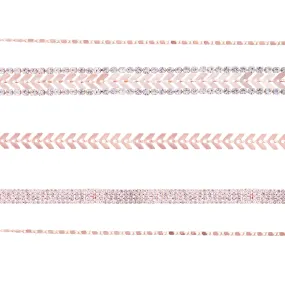 Rose Gold Arrow Disc Choker Pack