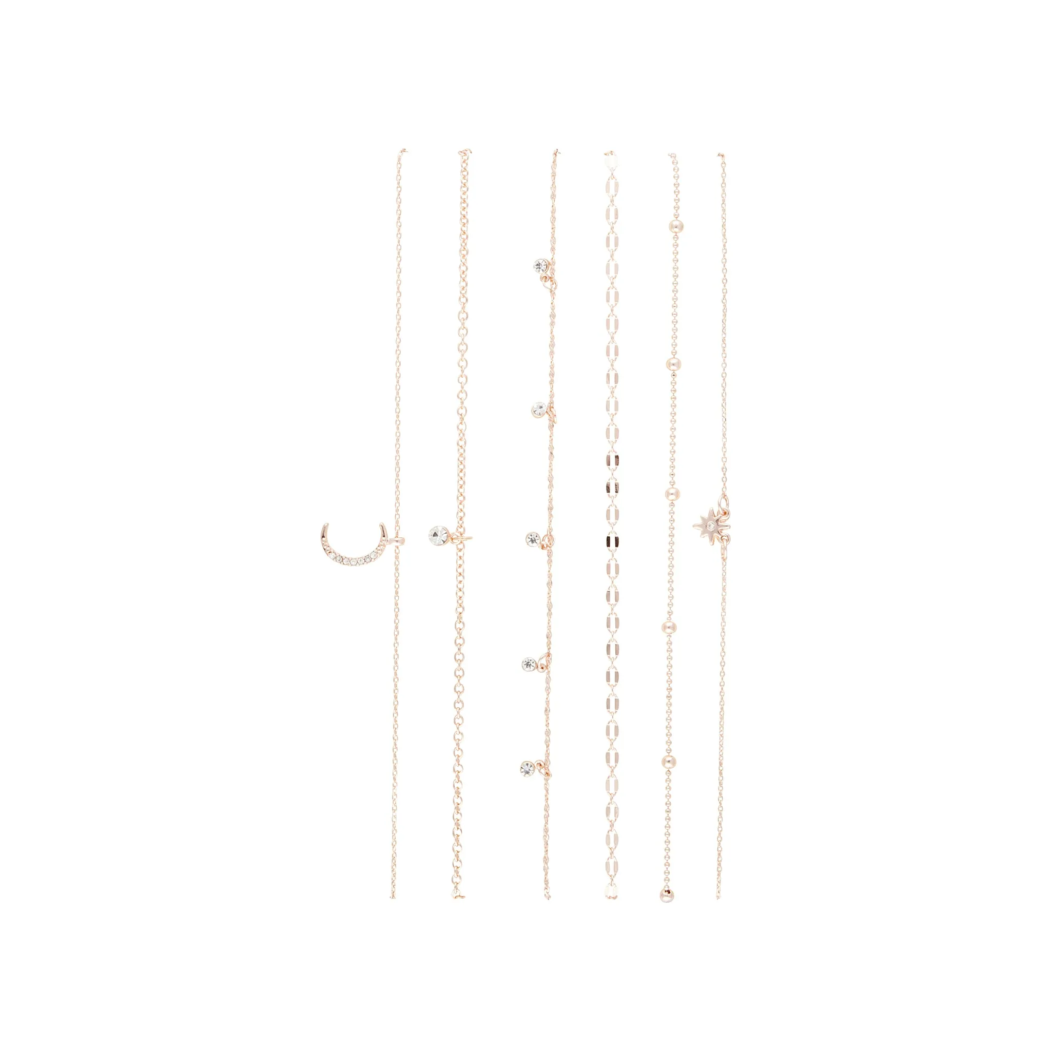 Rose Gold Celestial Fine Choker 6-Pack
