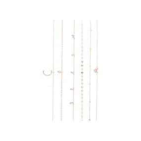 Rose Gold Celestial Fine Choker 6-Pack