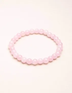 Rose Quartz Energy Gemstone Bracelet - 6 mm