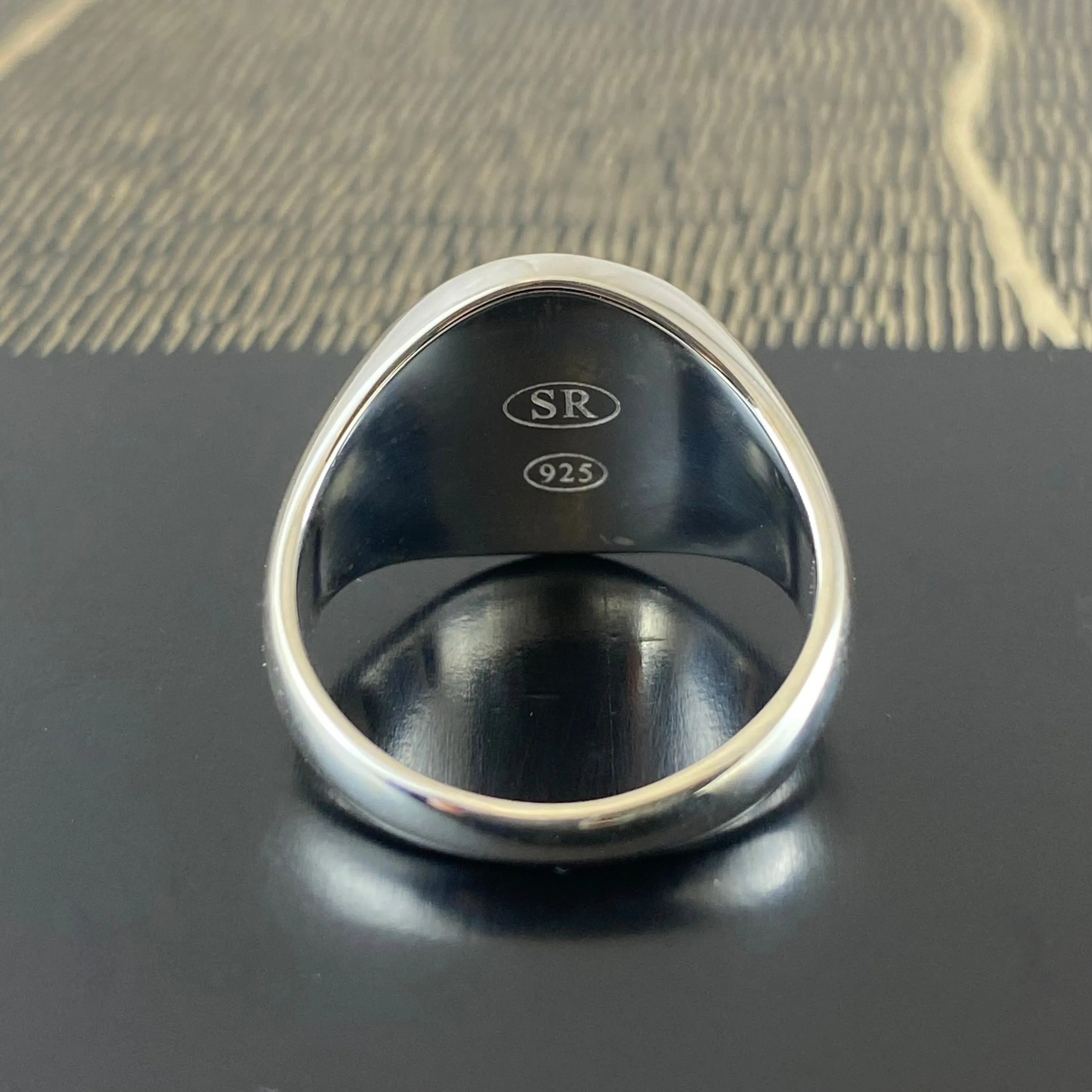 Round 14mm - Sterling Silver Signet Ring
