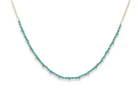 Salus Turquoise Gemstone Gold Neckace