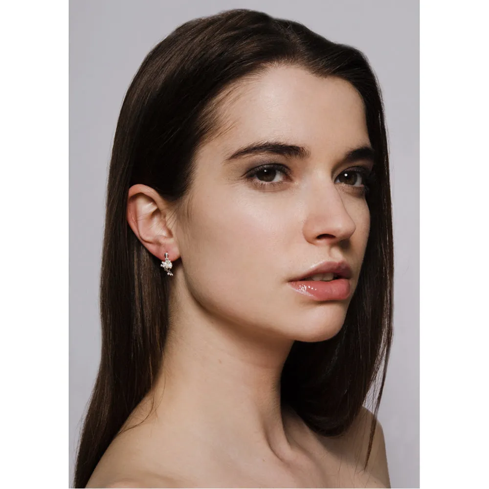 Silver and Pearl Earrings