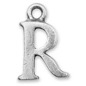 Silver Initial R Charm