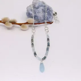 Skye - Aquamarine Sterling Silver Necklace