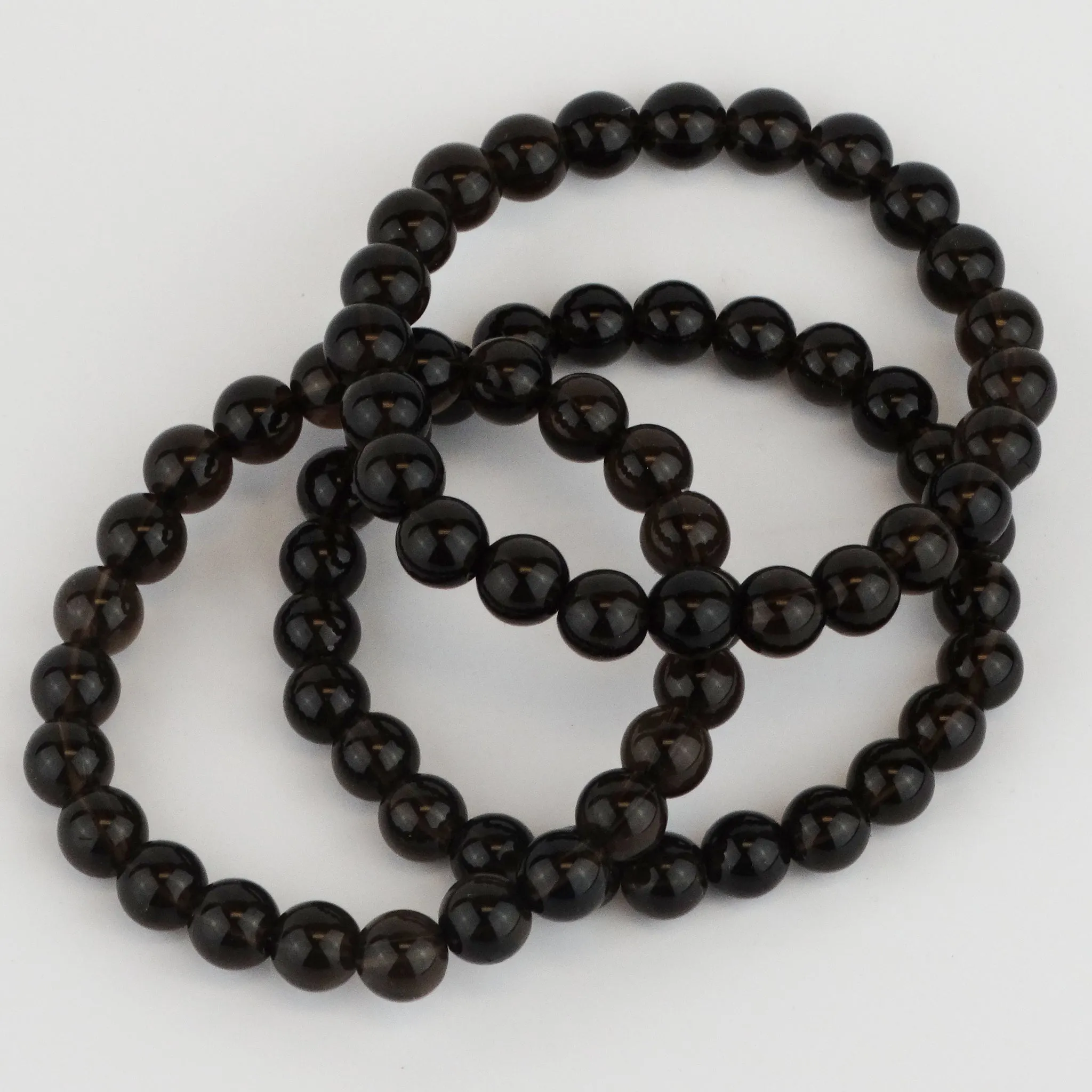 Smoky Quartz Beaded Bracelet