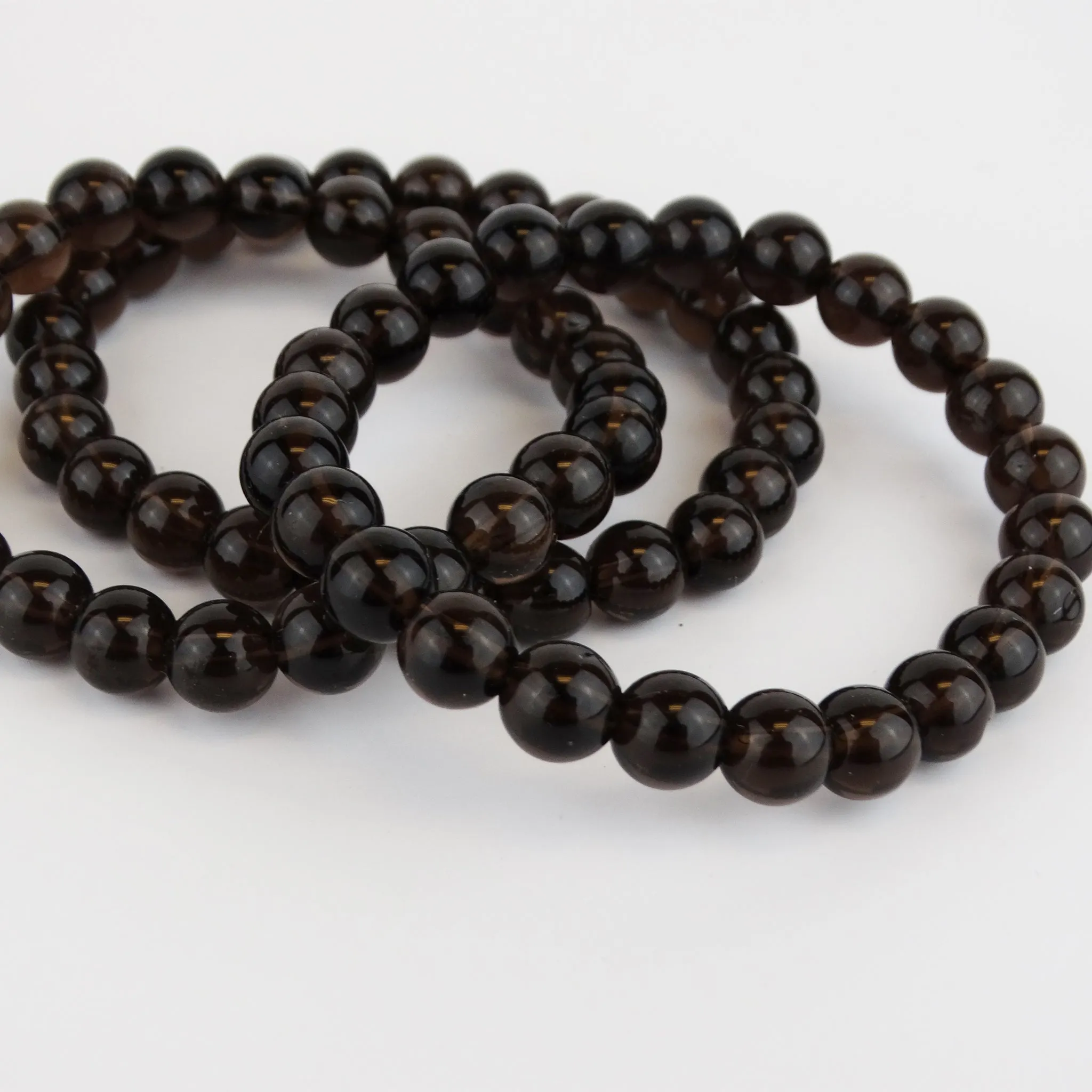 Smoky Quartz Beaded Bracelet
