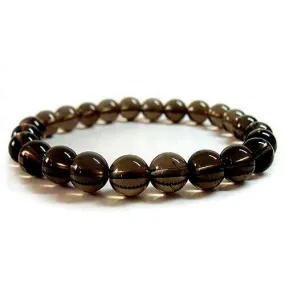 Smoky Quartz Stretch Bracelet - 8mm