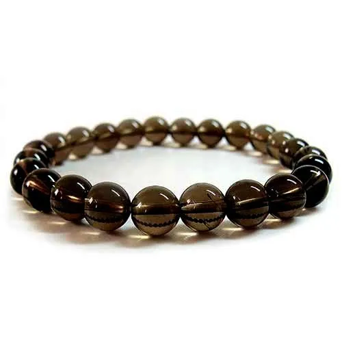 Smoky Quartz Stretch Bracelet - 8mm