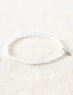 Snow Quartz Mini Gemstone Bracelet