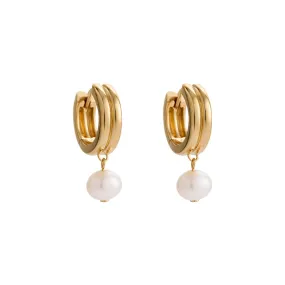 SOLACE PEARL HOOPS