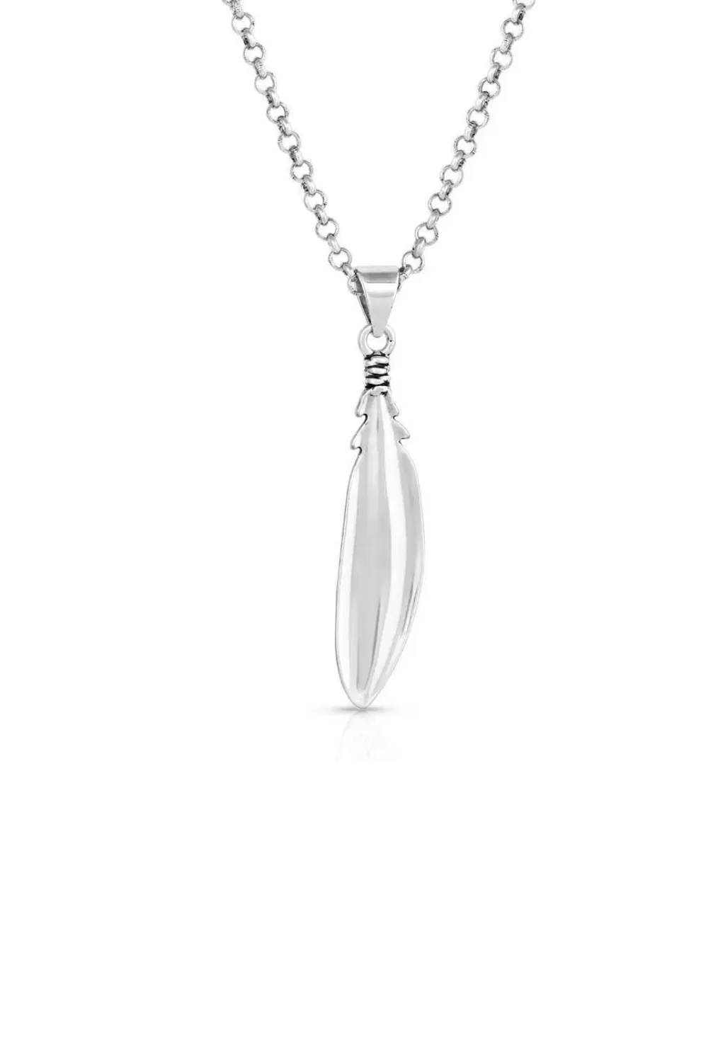 Solo Flight Turquoise Feather Necklace