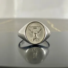 Stag and Crown - Sterling Silver
