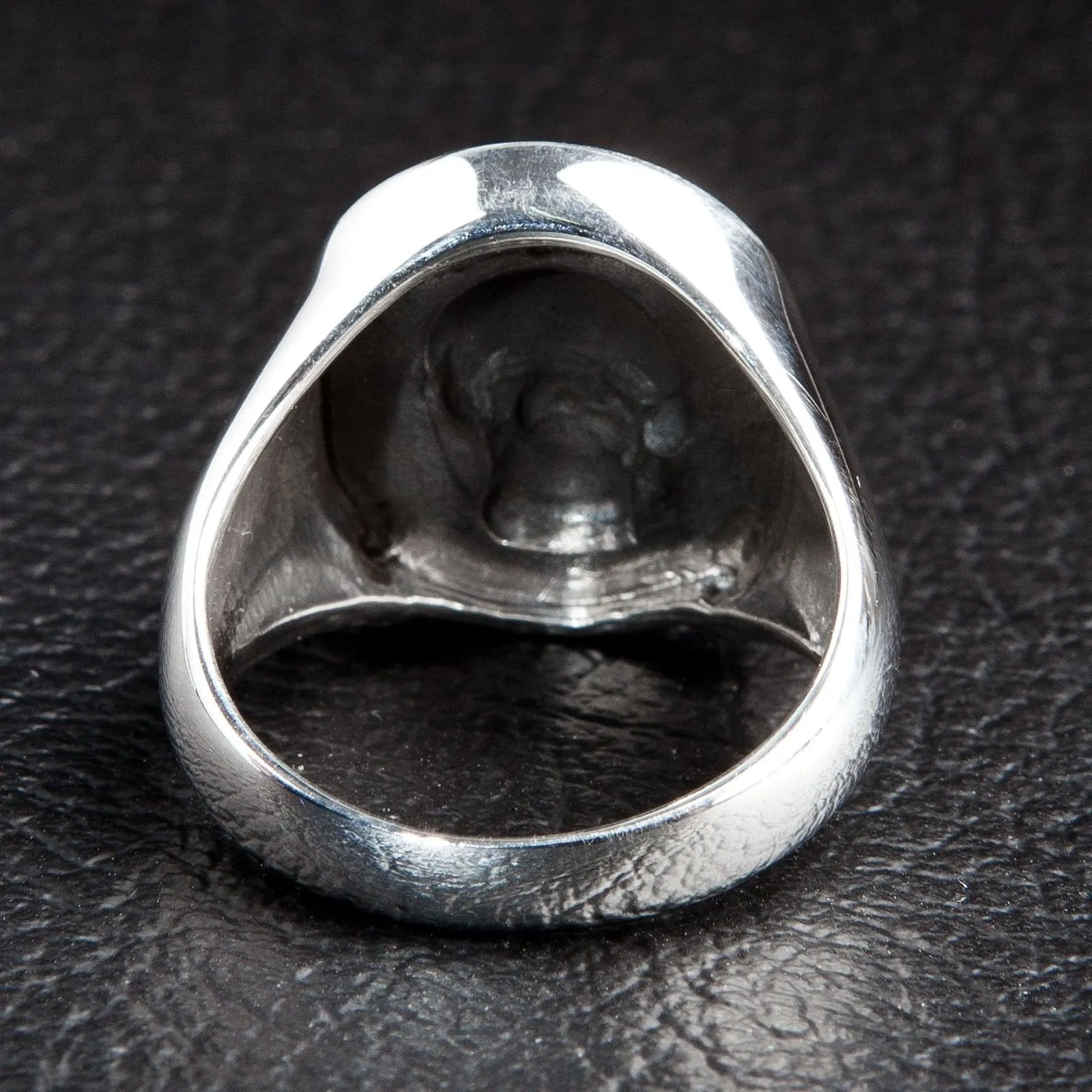 Sterling Silver Designer Rider Skull Ring
