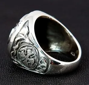Sterling Silver Medieval Cross Ring