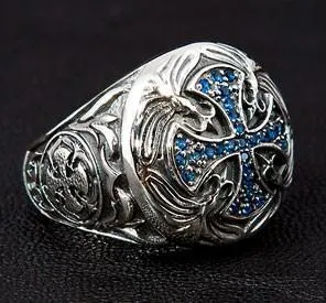 Sterling Silver Medieval Cross Ring