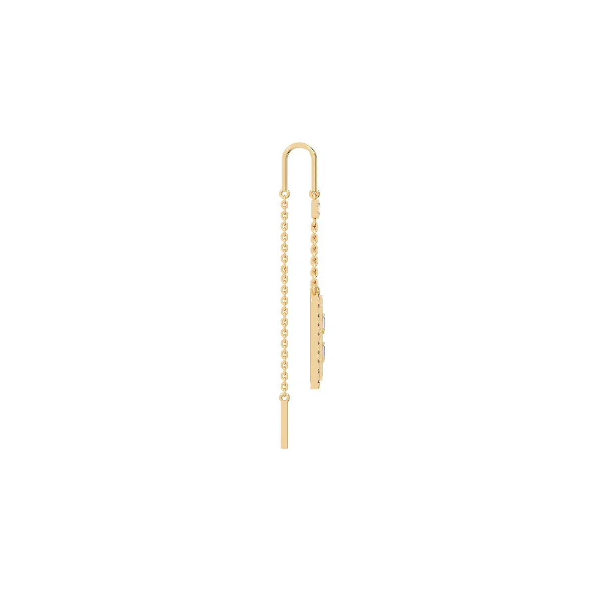 Stunning Rose Gold Crystal Dangler Earrings
