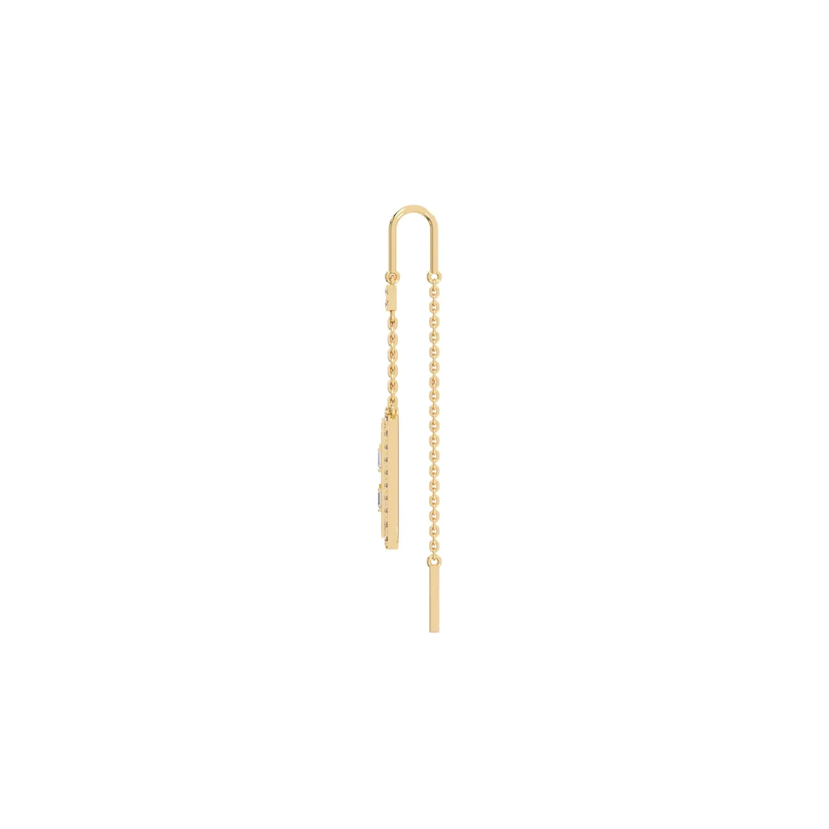 Stunning Rose Gold Crystal Dangler Earrings