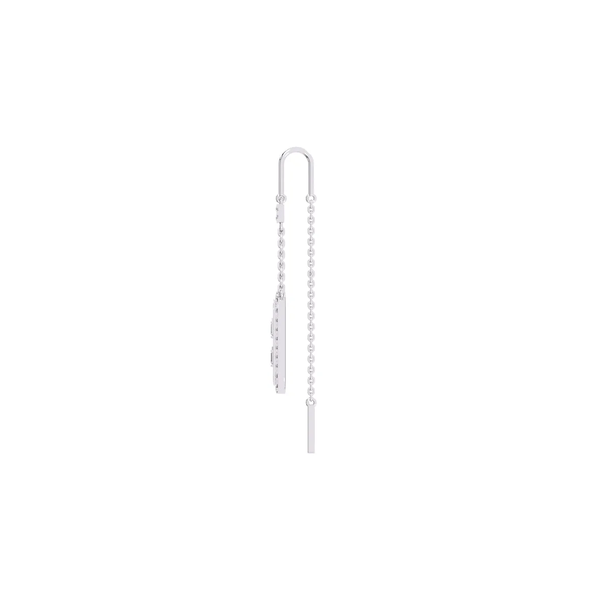 Stunning Rose Gold Crystal Dangler Earrings
