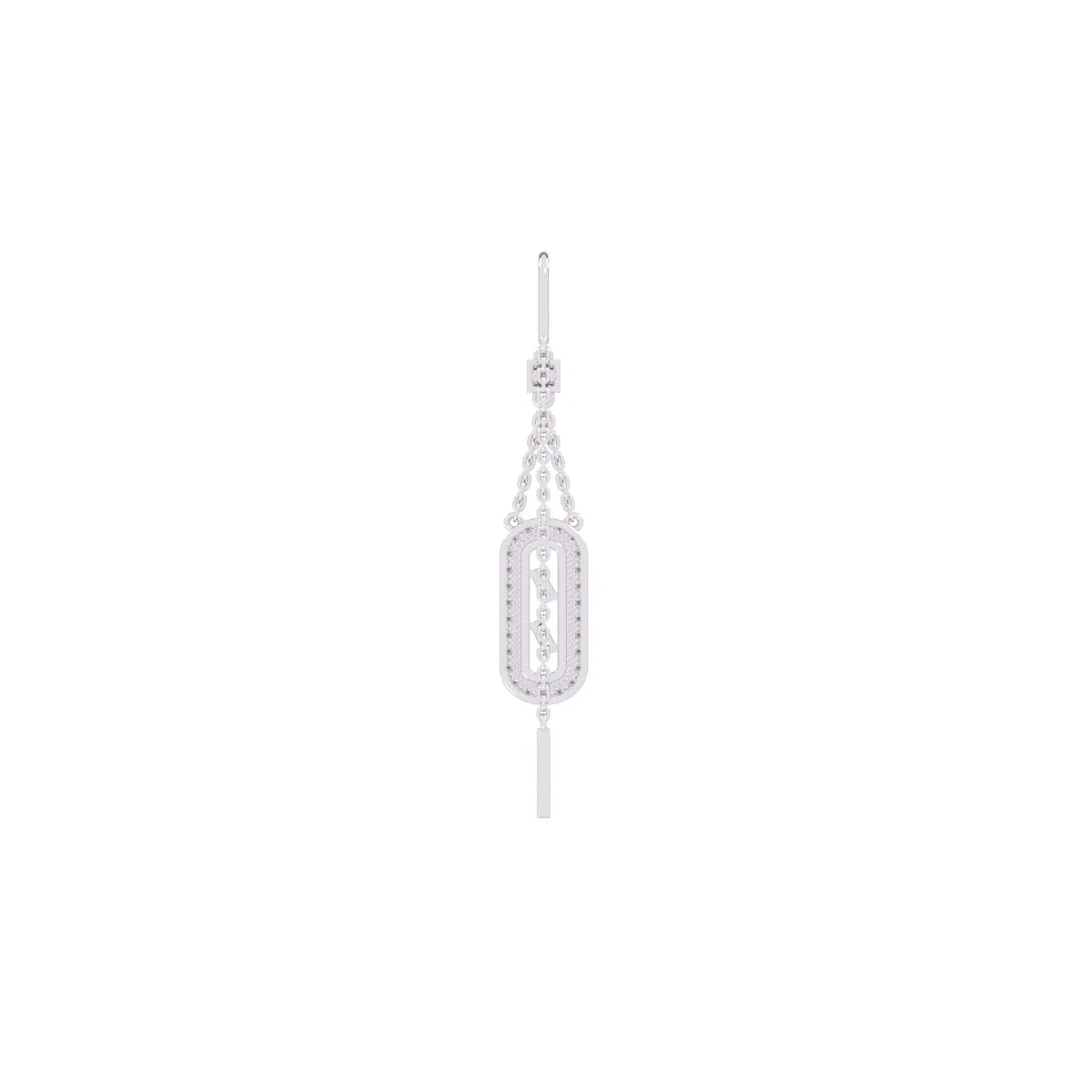 Stunning Rose Gold Crystal Dangler Earrings
