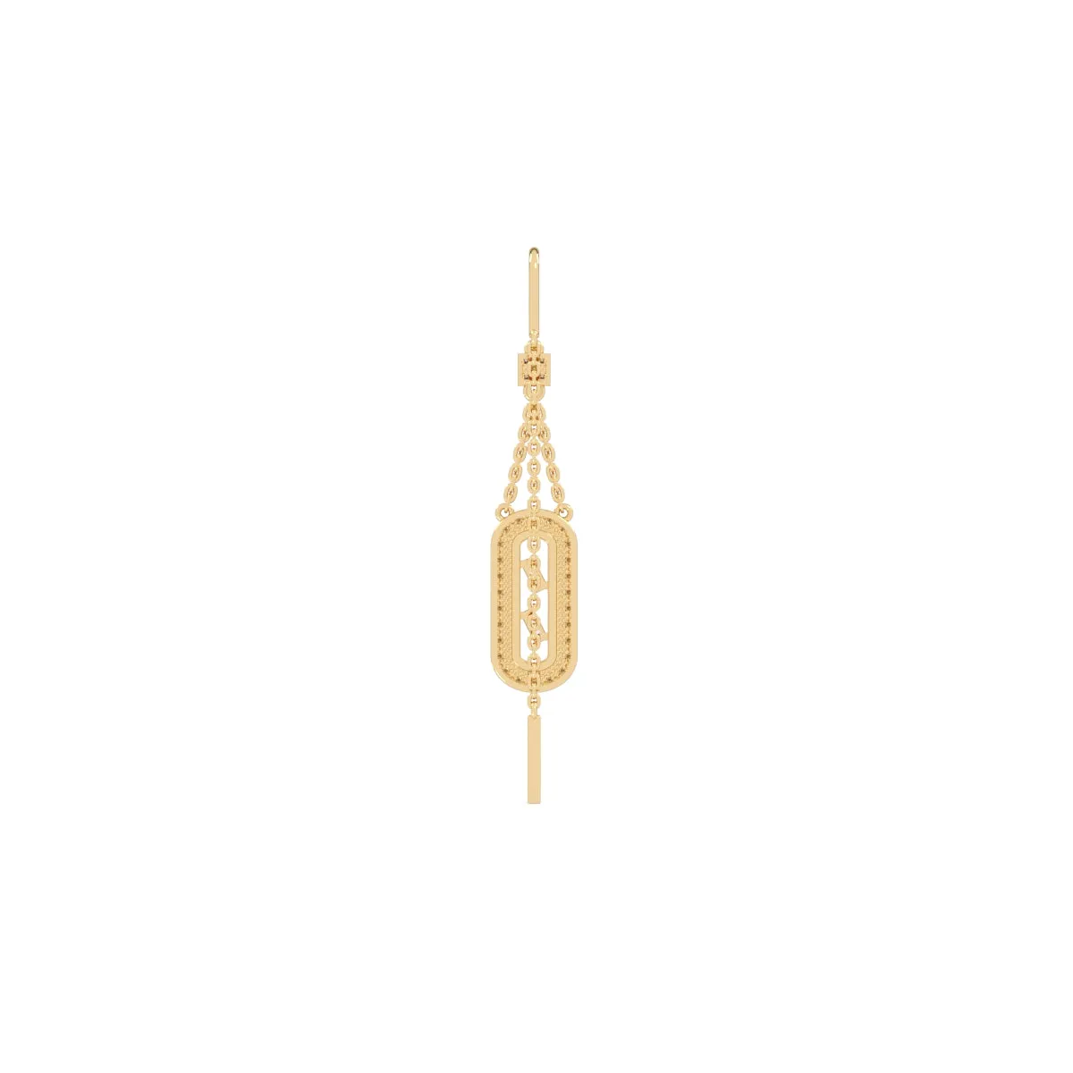 Stunning Rose Gold Crystal Dangler Earrings