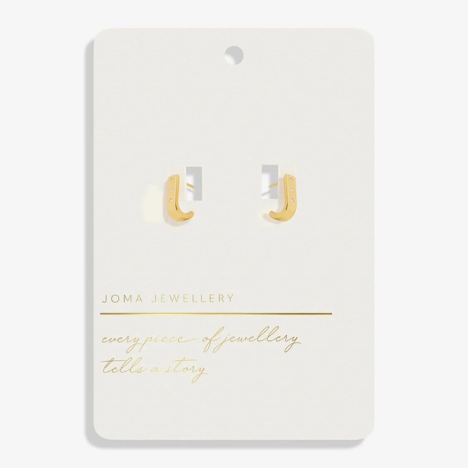 Style Stories Bar Huggie Gold Plated Earrings 7731