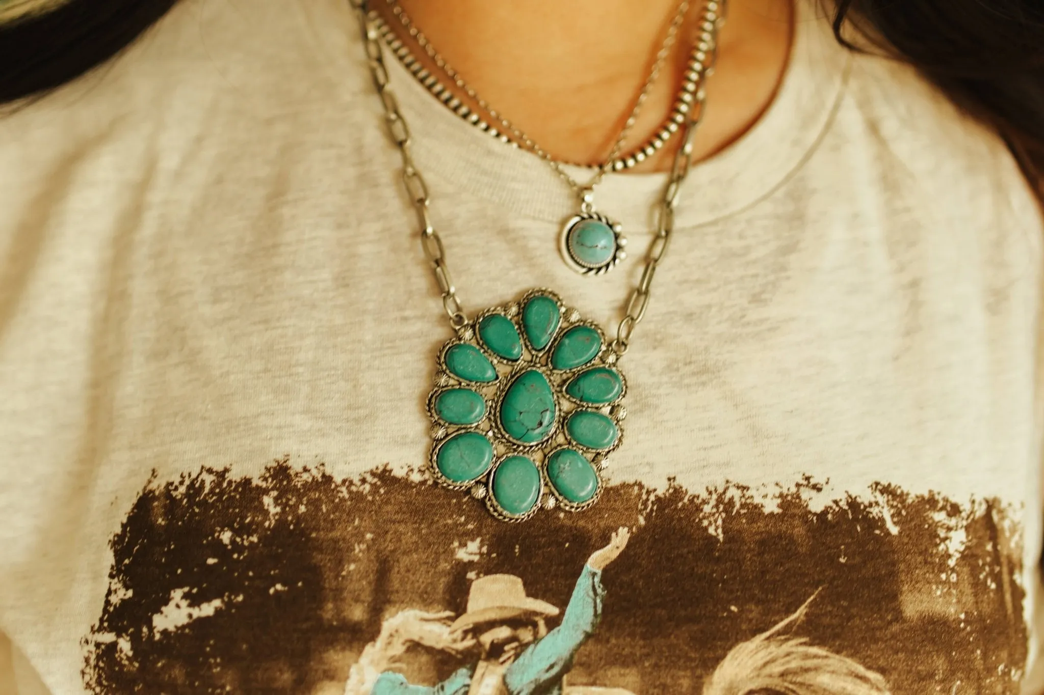 The Okley Turquoise Stone Necklace