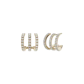 Tigris blanca earrings