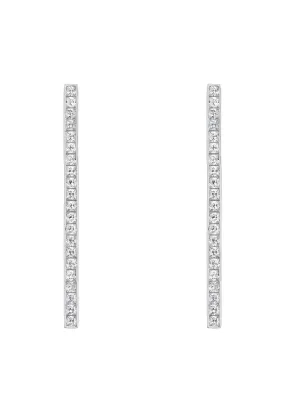 Tokyo Strip Bar Earrings Silver