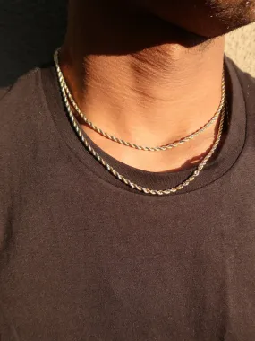 Two Tone Rope 3mm Chain