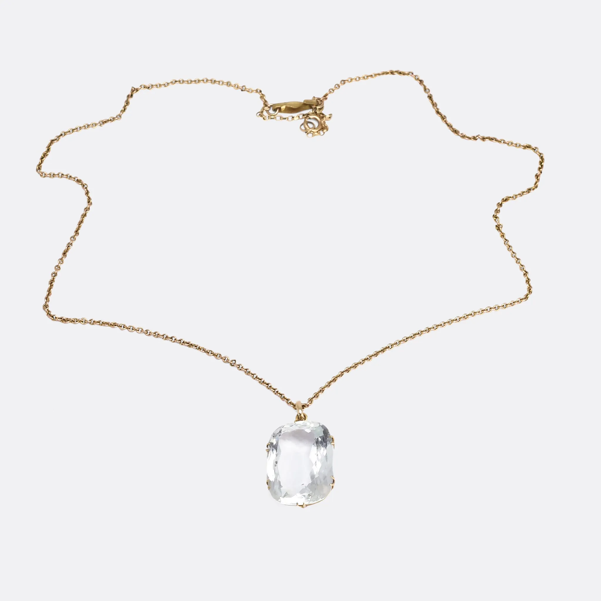 Victorian 19 Carat Aquamarine Pendant