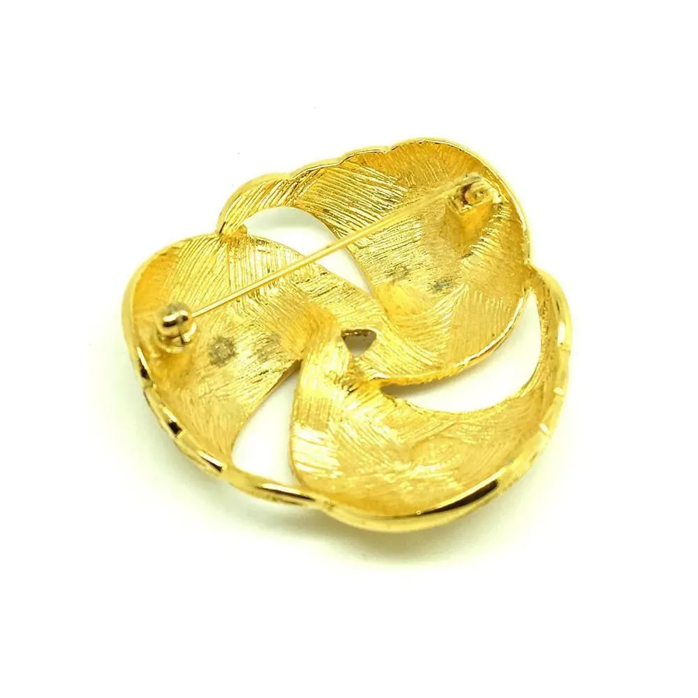 Vintage 1980's Gold Plated Givenchy Brooch