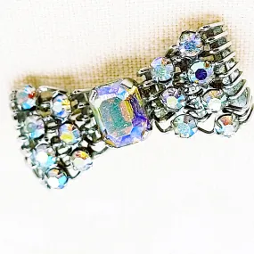 Vintage Aurora Borealis Bow Tie Brooch