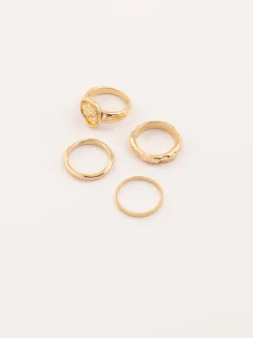 Vintage Texture Ring Set