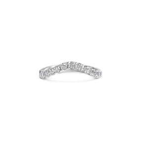 White Gold Signet Ring Keeper